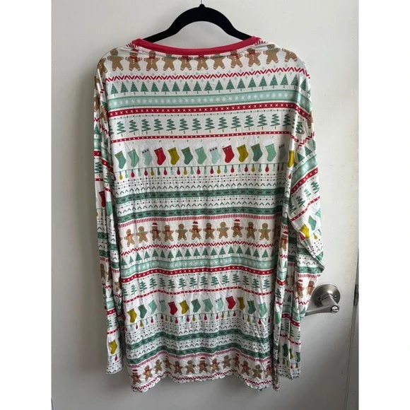 Little‎ Sleepies Mens Festive Fair Isle Pajama Set XXL Christmas family photos - Picture 3 of 11